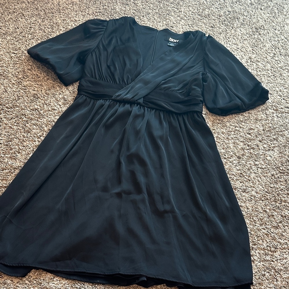 DKNY Elegant Black Mini Dress‎
